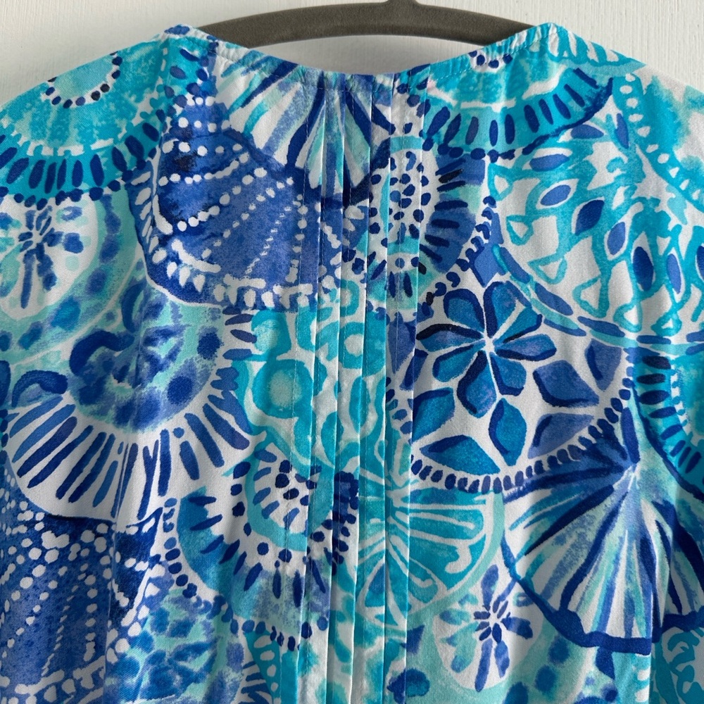 Lilly Pulitzer Hollie Tunic Dress EUC Breakwater Tint Party Wave XL - Picture 6 of 14